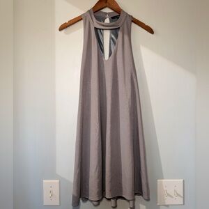 Olivaceous Gray Mini Dress